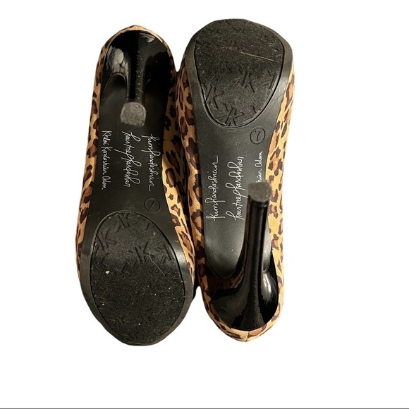 Kardashian Kollection Leopard Print Pumps / Heels Size 7 - Picture 5 of 7